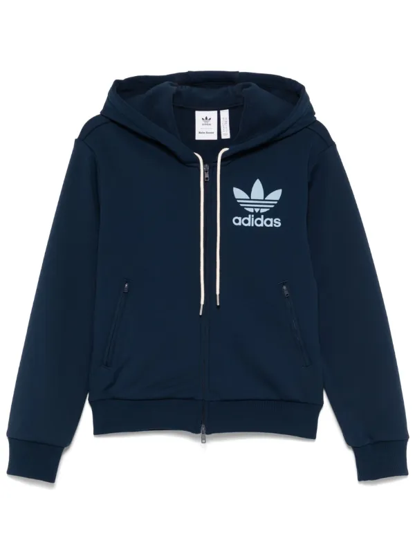 Adidas navy zip hoodie on sale