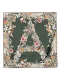 Aspinal Of London Ombre 'A' Floral scarf - Green