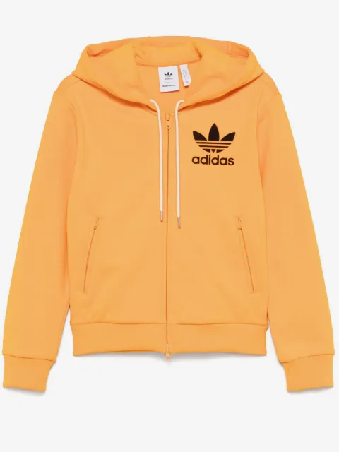 adidas x Wales Bonner logo-flocked hoodie