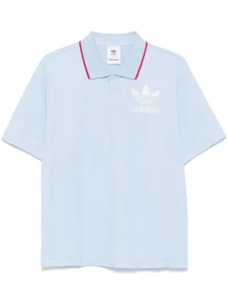 Wales Bonner ポロシャツ Adidas Camisa Polo x Wales Bonner Com Logo | Azul | FARFETCH BR