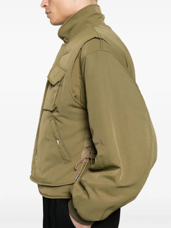 公式サイト - ハイブランドの新作が続々登場 Alexander McQueen FARFETCH | Green | Jacket Bomber Layer Double ジャケット・アウター