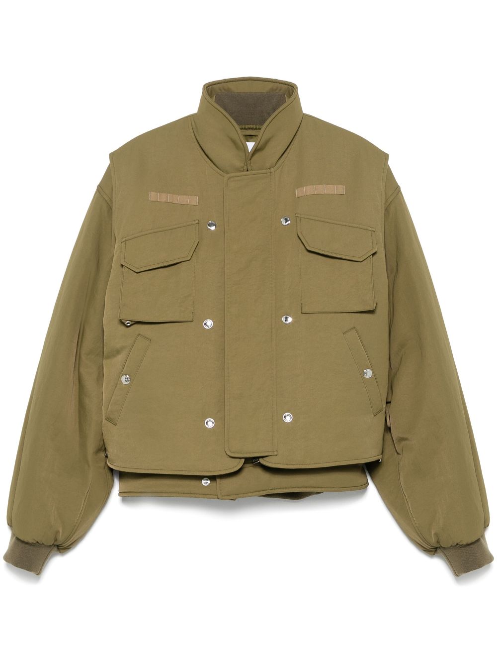 Alexander McQueen double layer bomber jacket - Green