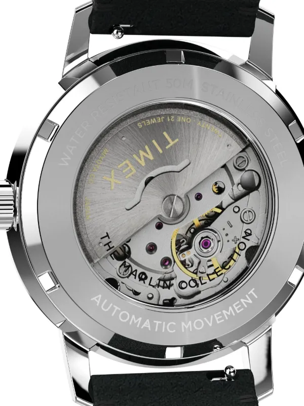 TIMEX タイメックス Marlin Automatic マリーン 40㎜ Marlin® Automatic 40mm Leather Strap Watch - TW2V44600 | Timex US