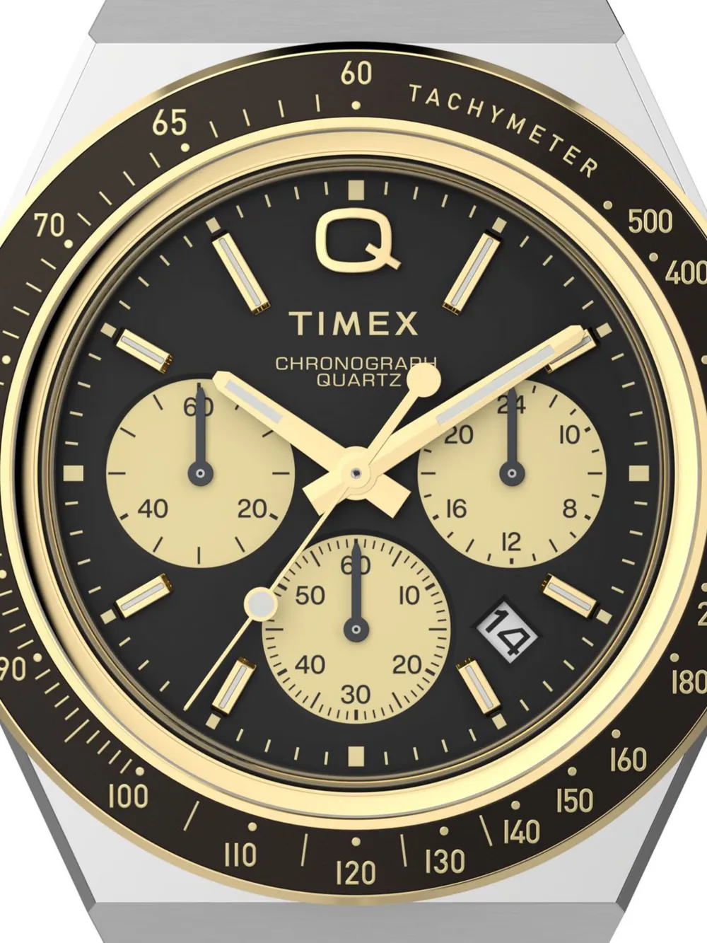 TIMEX Q Diver Inspired Chronograph horloge 41 mm - Zilver