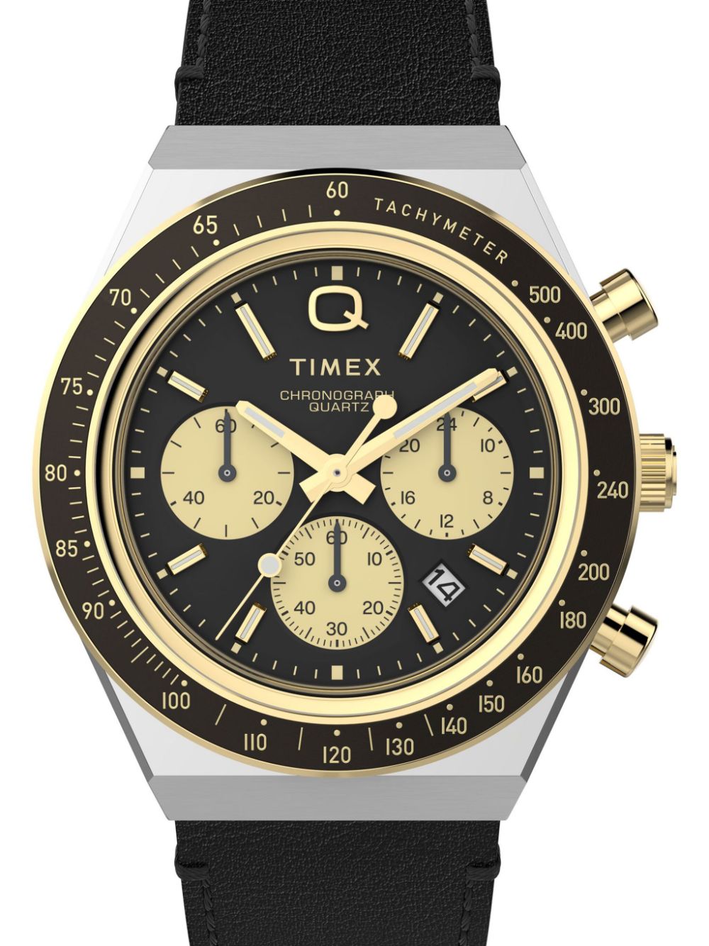 TIMEX Q Diver Inspired Chronograph horloge 40 mm - Zwart