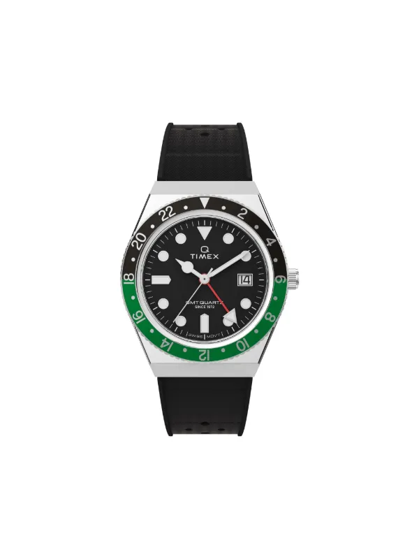 Q TIMEX ブラック x グリーン （タイメックス）