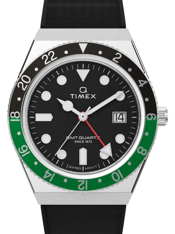 TIMEX Q Timex GMT 38mm 腕時計 | ブラック | FARFETCH JP