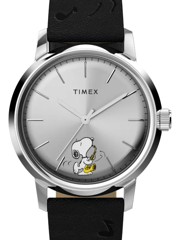 TIMEX Relógio x Peanuts Marlin Automatic Saxophone De 40mm | Preto