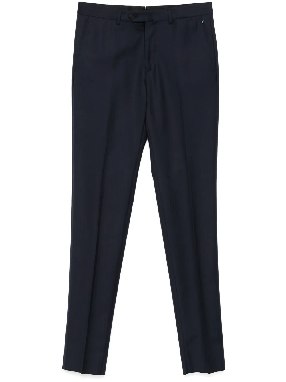 Caruso Broek met toelopende pijpen Blauw