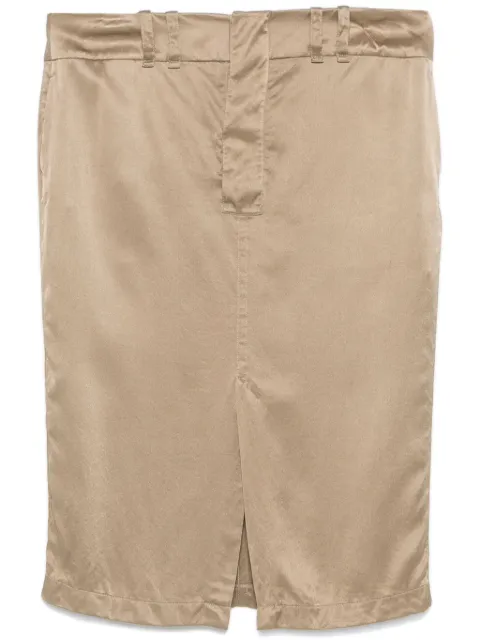 Saint Laurent falda lápiz de seda