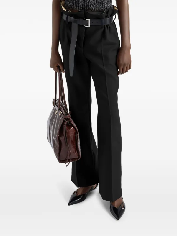 パンツ PRADA BLACK GABARDINE PANT Prada Gabardine Pants | Black | FARFETCH PL