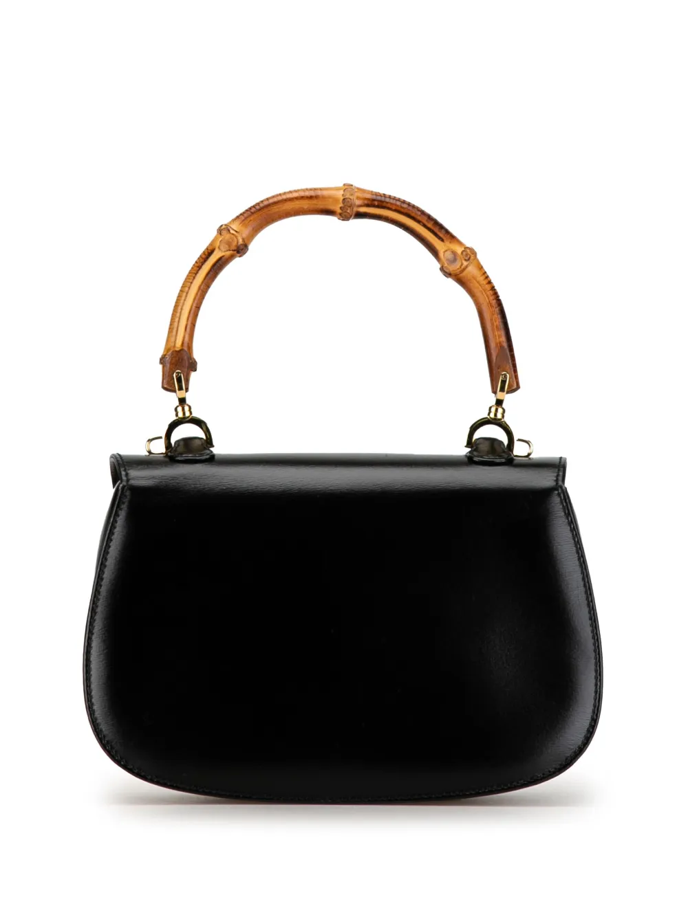 Gucci Pre-Owned 1900s kalfsleren Bamboo Night boekentas - Zwart