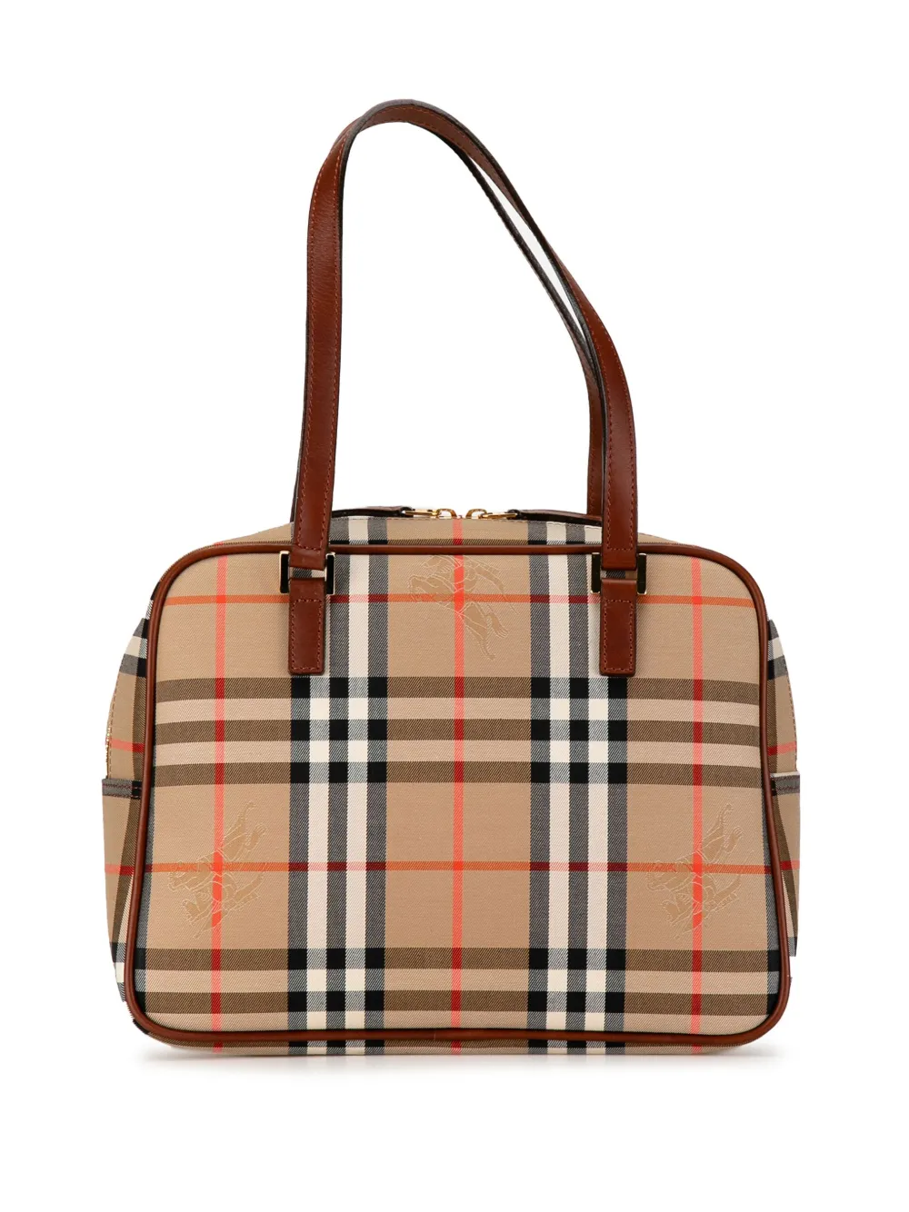 Burberry Pre-Owned 2000-2017 Haymarket geruite shopper - Bruin