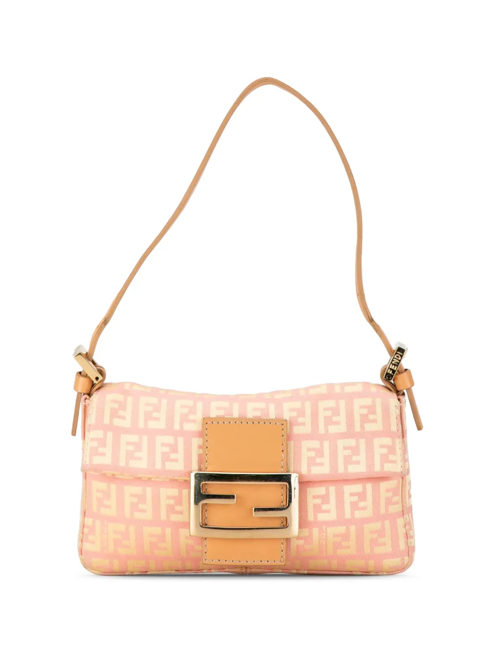 Fendi Pre Owned 2000 2010 Mini Zucchino Canvas Uette Shoulder Bag Pink FARFETCH