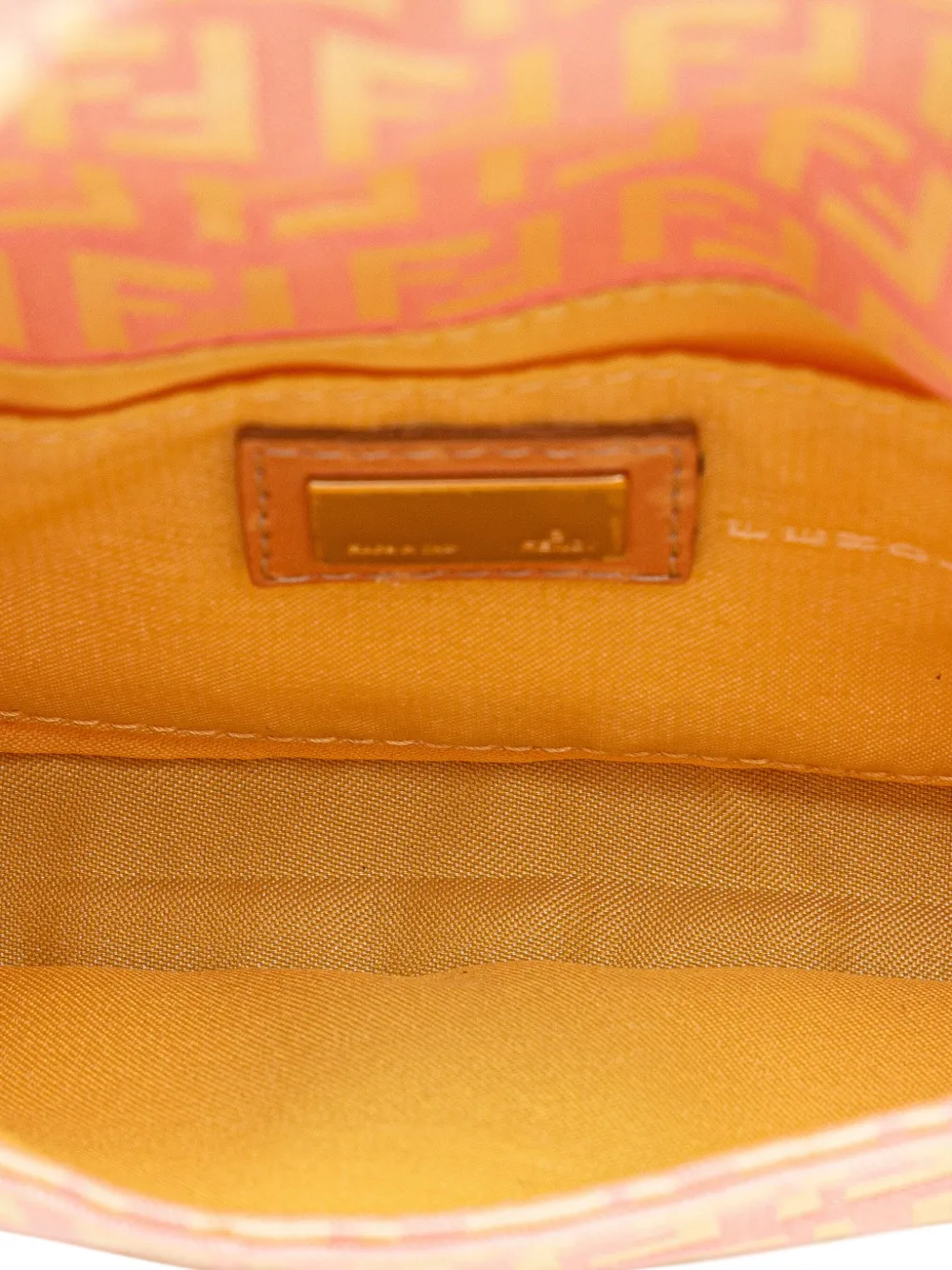 Pre-owned Fendi 2000-2010 Mini Zucchino Canvas Uette Shoulder Bag In Pink