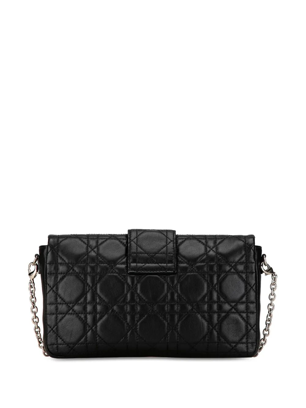 Christian Dior Pre-Owned 2012 lamsleren Cannage New Lock crossbodytas - Zwart