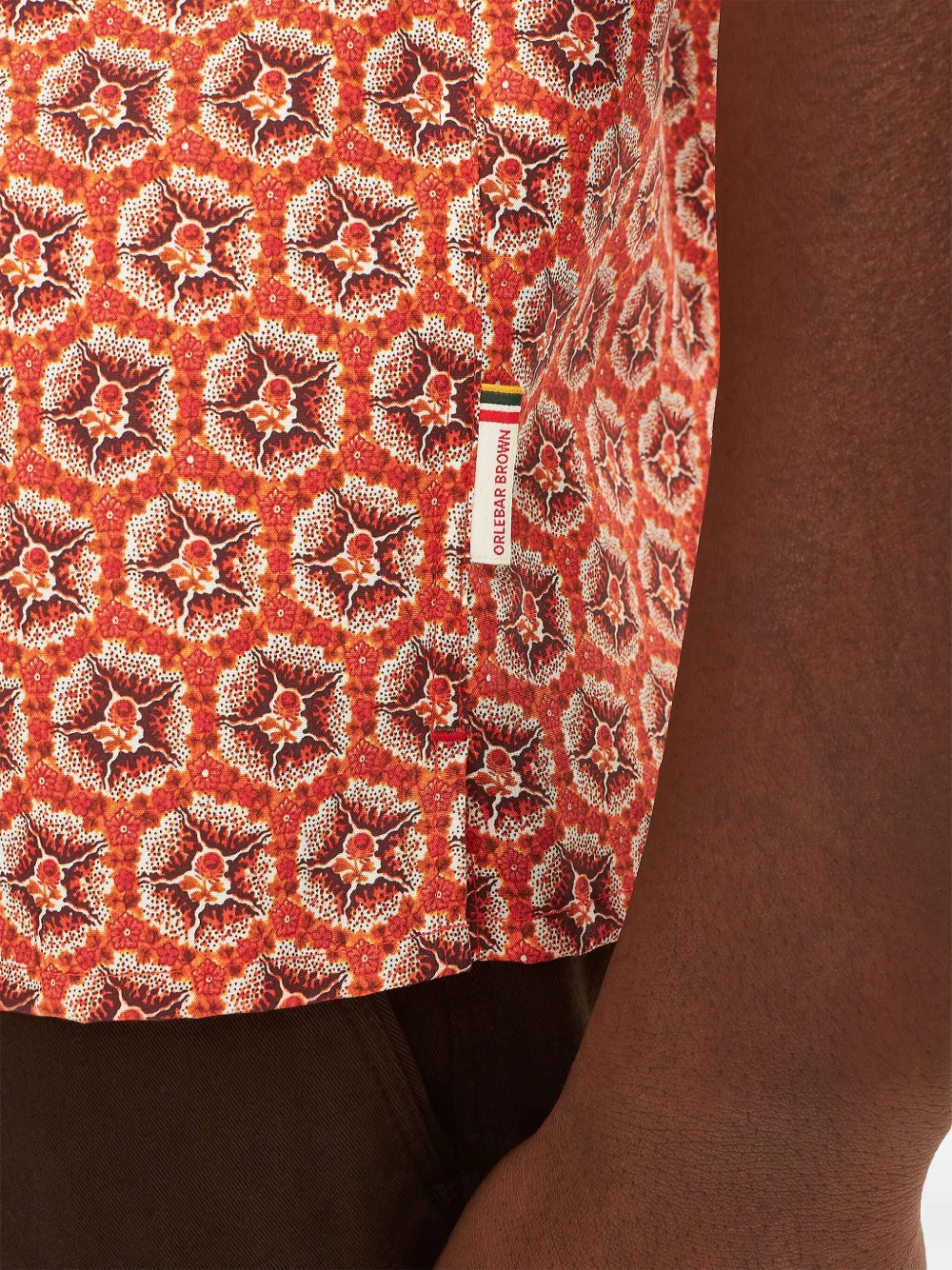 Orlebar Brown Hibbert Roseate overhemd Rood