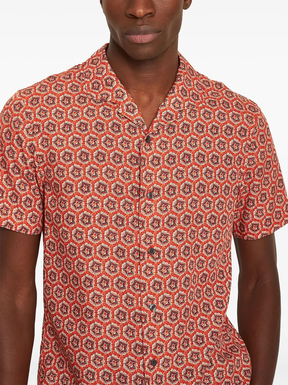 Orlebar Brown Hibbert Roseate overhemd Rood
