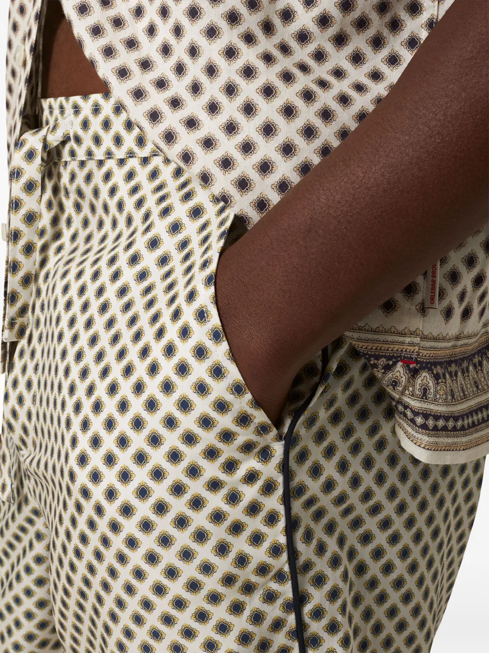 Orlebar Brown Alfred Solmio broek met toelopende pijpen Beige