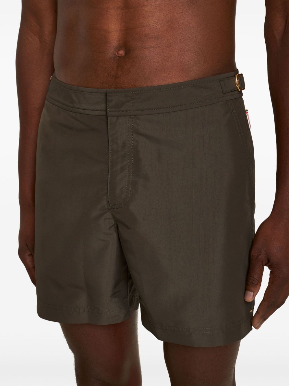 Shop Orlebar Brown Bulldog Resort Swim Shorts In Brown