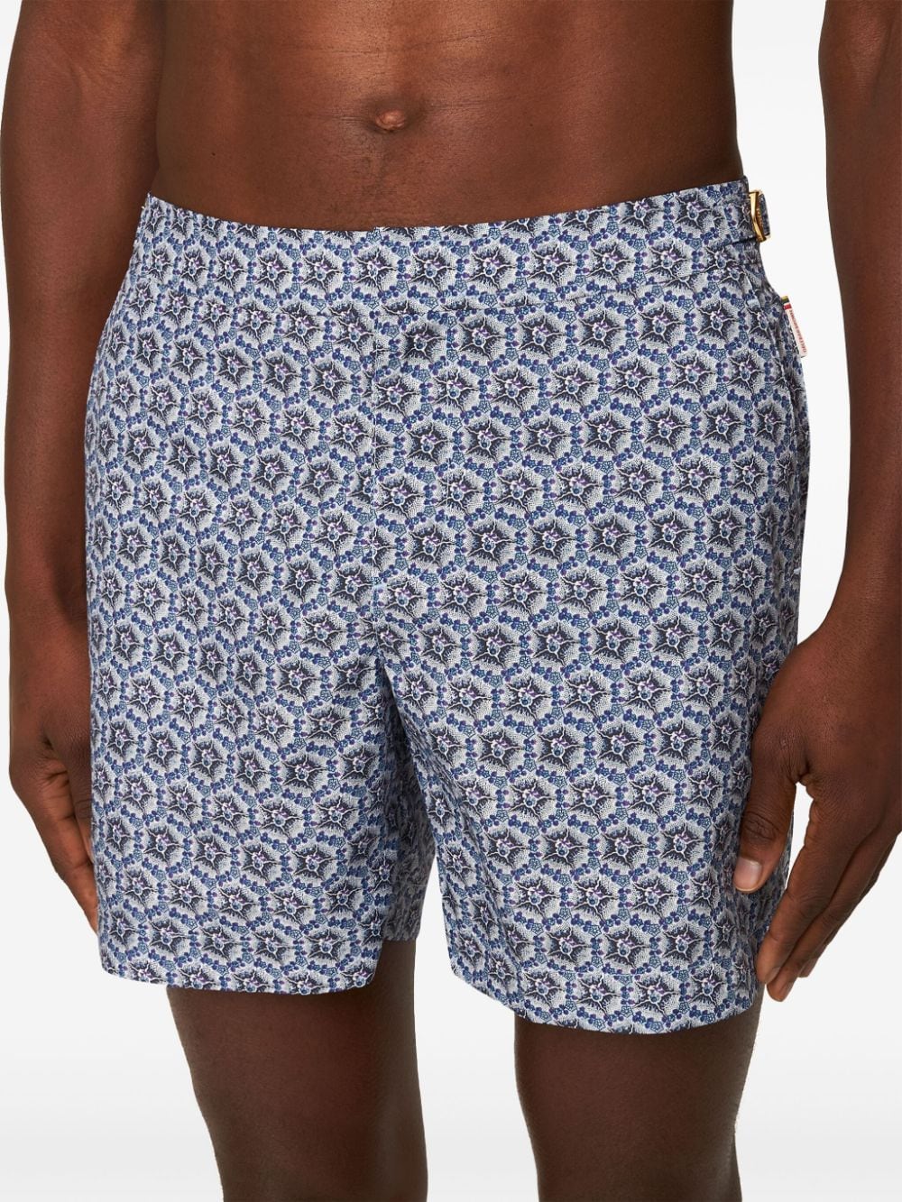 Shop Orlebar Brown Bulldog Roseate Swim Shorts In Blue