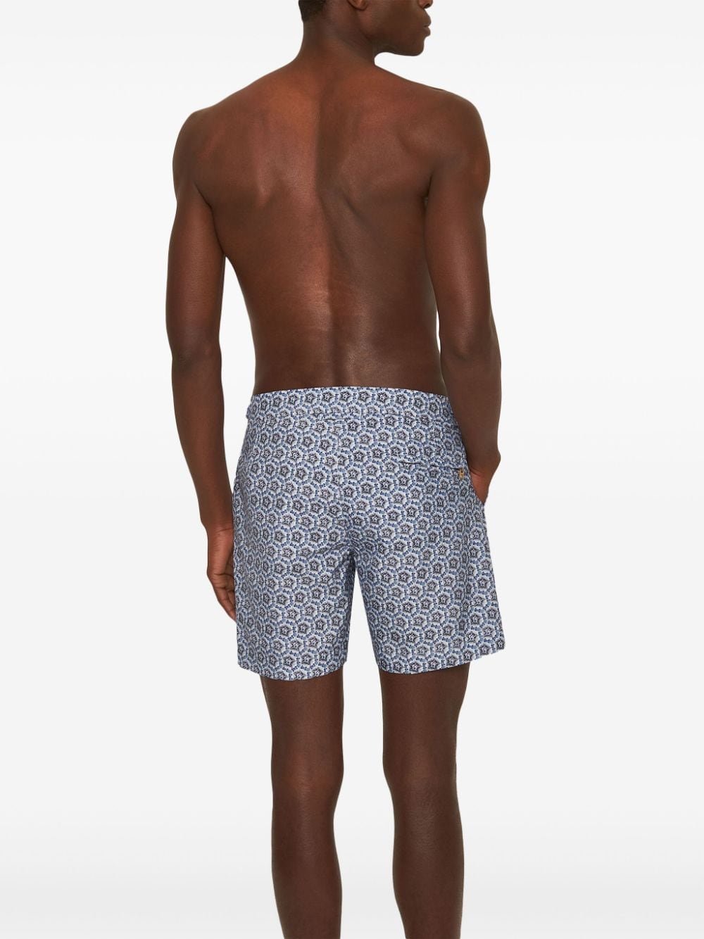 Shop Orlebar Brown Bulldog Roseate Swim Shorts In Blue