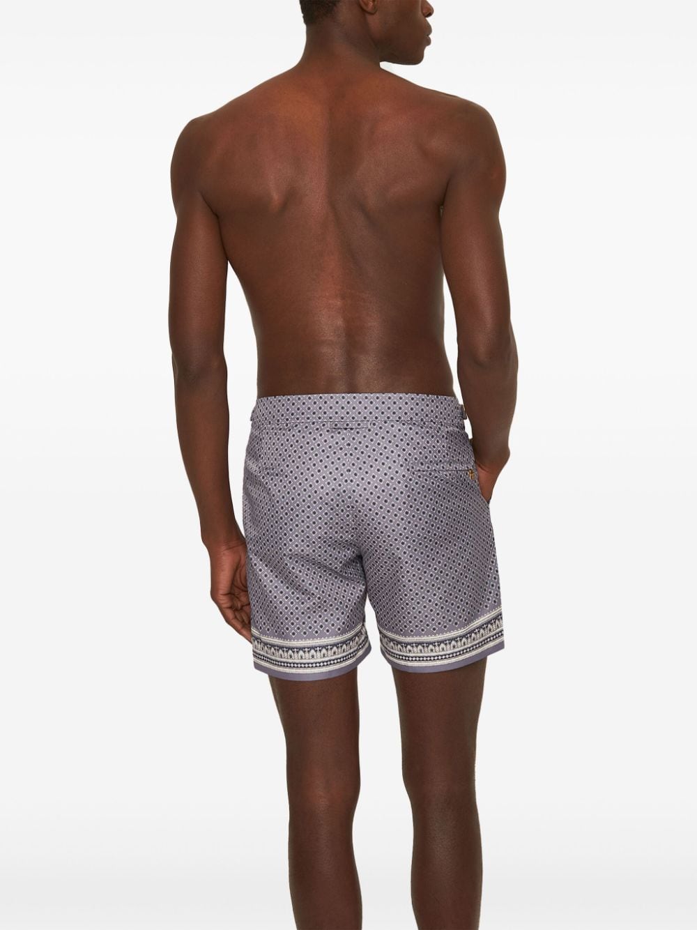 Shop Orlebar Brown Bulldog Solmio Swim Shorts In Blue