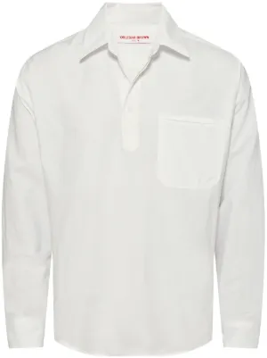 ORLEBAR BROWN ホワイト長袖ポロシャツ Orlebar Brown for Men on Sale - Shop Online on FARFETCH