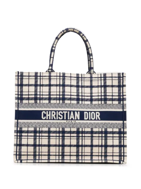 Christian Dior Pre-Owned 2021 Large Check n Dior Book tote bag