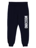 Moschino Kids logo-print track pants - Blue