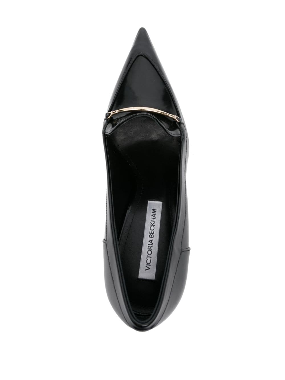 Victoria Beckham 100mm leather loafer pumps Black