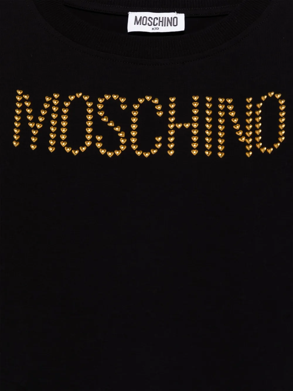 Moschino Kids T-shirt verfraaid met logo Zwart