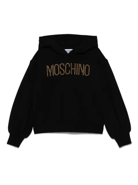 Moschino Kids logo-embellished hoodie