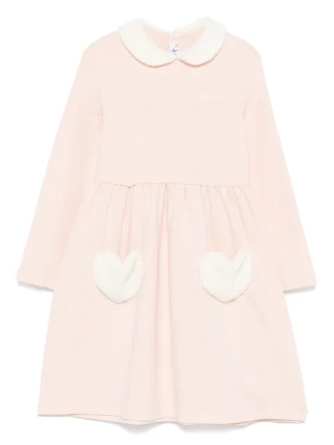 Il Gufo logo-embroidered dress