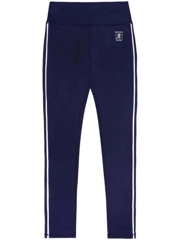 【SPORTY & RICH】 Runner legging SR Runner Legging - Cream/Spring Green – Sporty & Rich