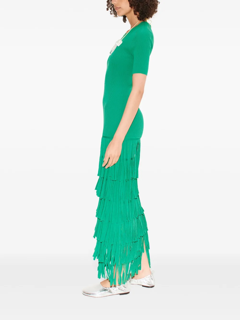 SIMON MILLER ZA ZA FRINGED DRESS