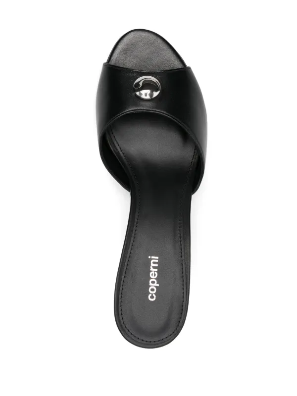 サンダル・ミュール Coperni Logo Mules - Coperni - Black - Leather Coperni Logo Mules - Black - Leather Black (Women's