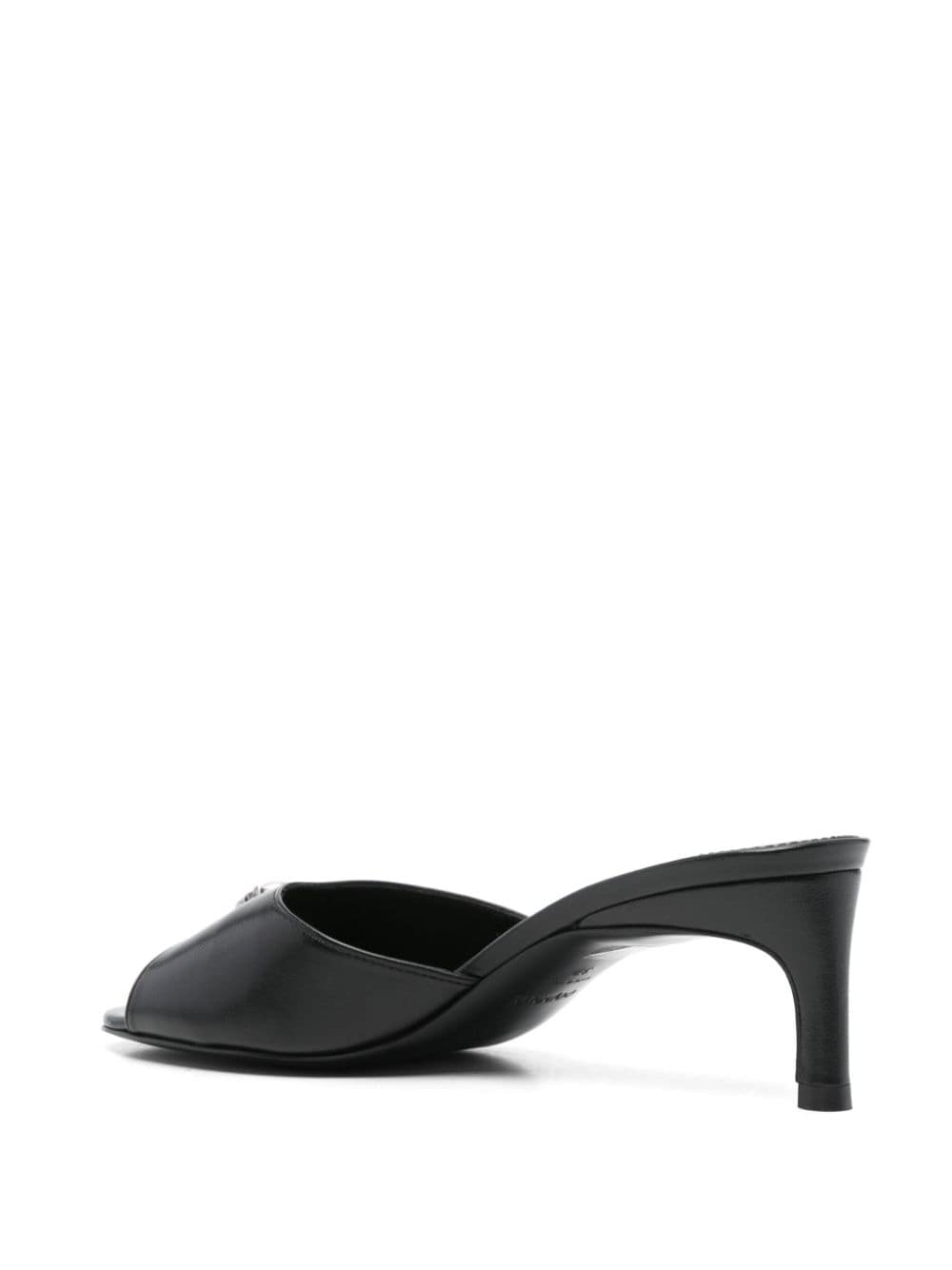 Shop Coperni 60mm Low Logo Mules In Black