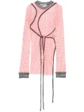 Ottolinger mesh deconstructed top - Red