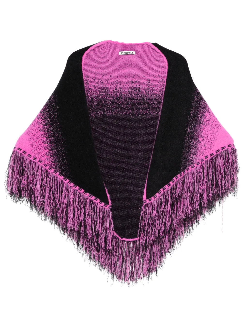 Ottolinger knitted triangle scarf - Pink