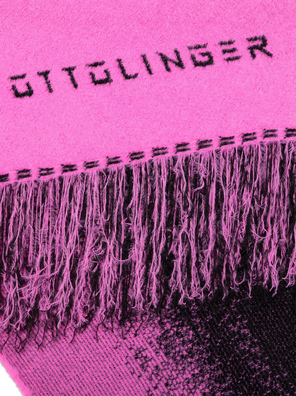 Ottolinger Gebreide triangel sjaal - Roze