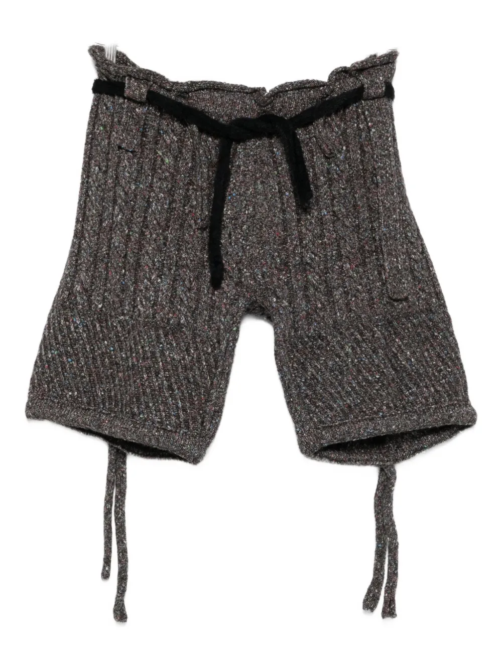 Ottolinger Kabelgebreide shorts met trekkoord Grijs