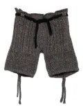 Ottolinger cable-knit drawstring shorts - Grey