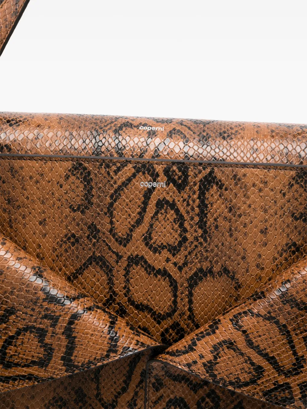 COPERNI SNAKESKIN-PRINT TOTE BAG 