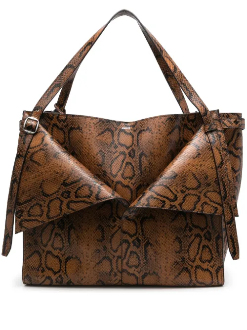 Sac cabas à imprimé peau de serpent - Coperni - Modalova