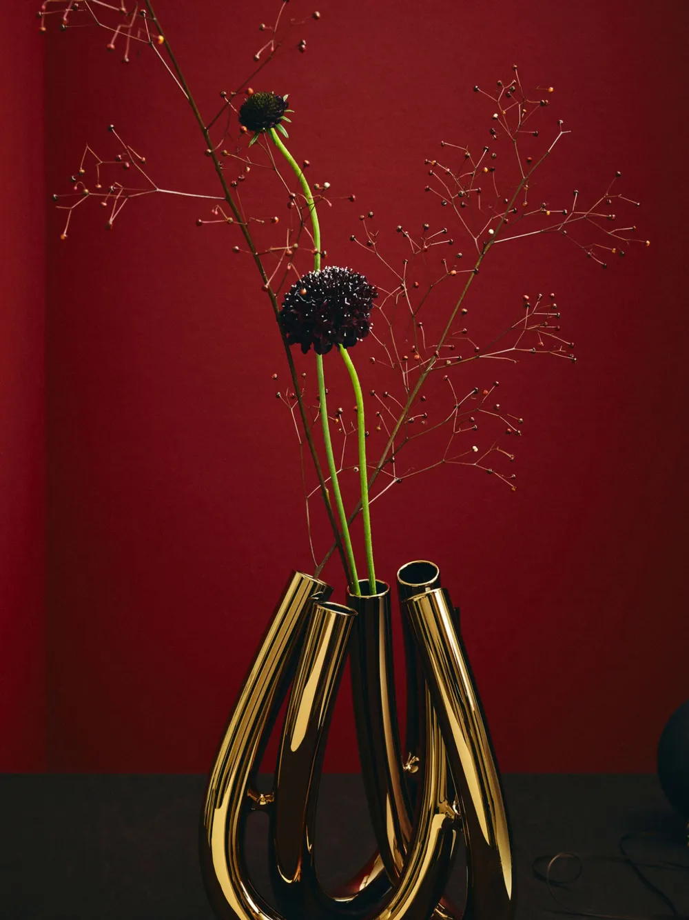  Rosenthal Triu Klar Vase (22cm) - Gold 