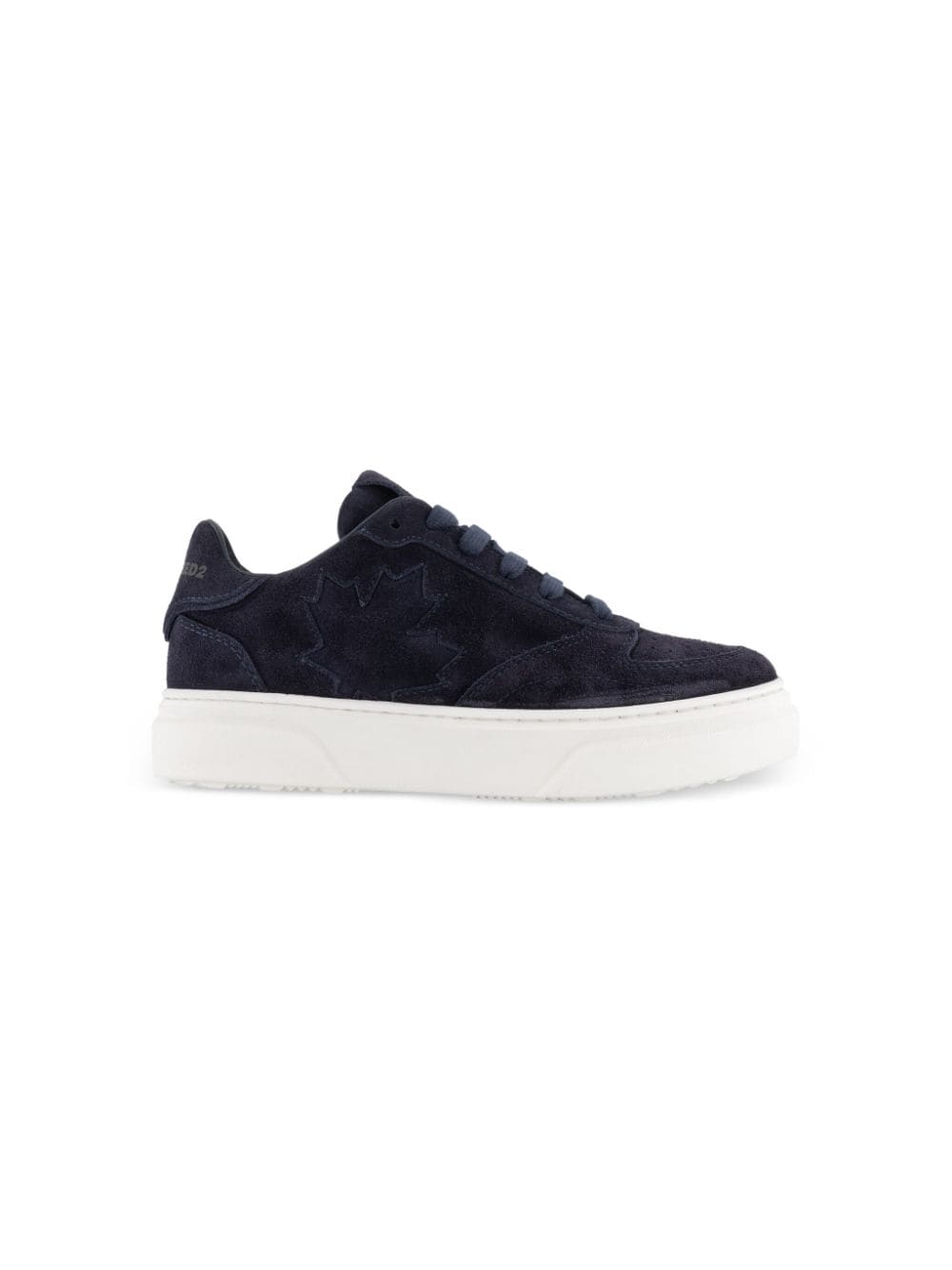 DSQUARED2 KIDS maple leaf suede sneakers - Blauw