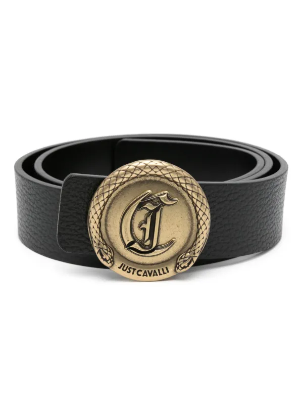 Just Cavalli Ceinture a Boucle Logo Noir FARFETCH CM