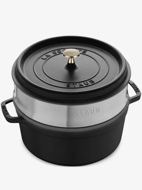 Staub casserole en fonte avec panier à vapeur (24 cm)