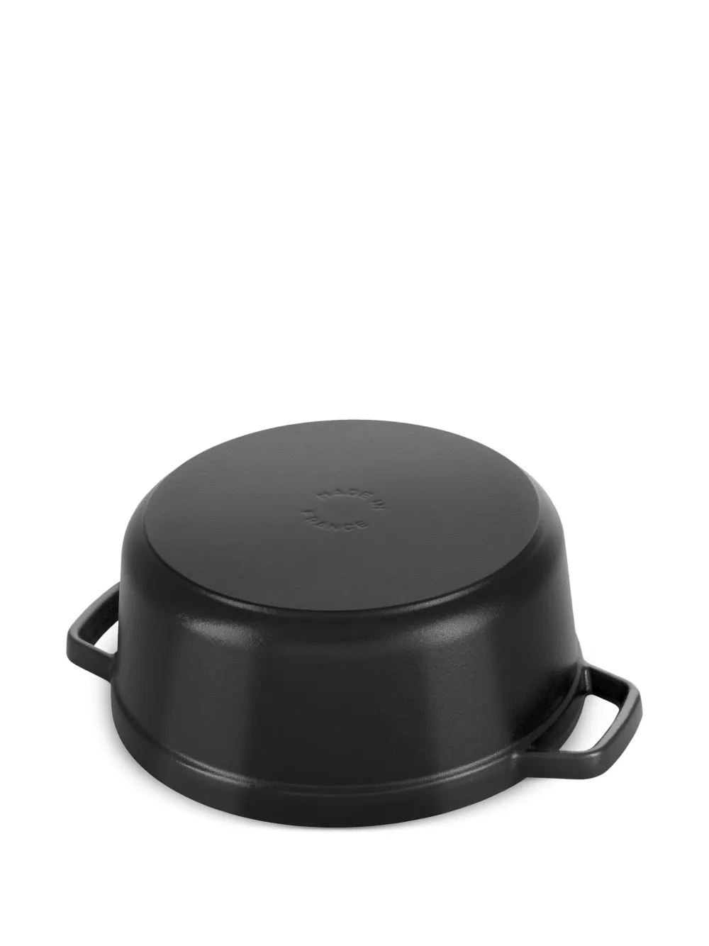Staub Cast Iron Casserole With Steaming Basket (24cm) In Black